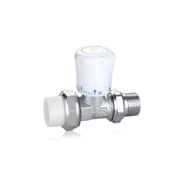 PP-R brass straight type manual temperature control valve