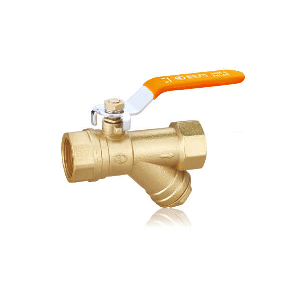 Brass strainer valve