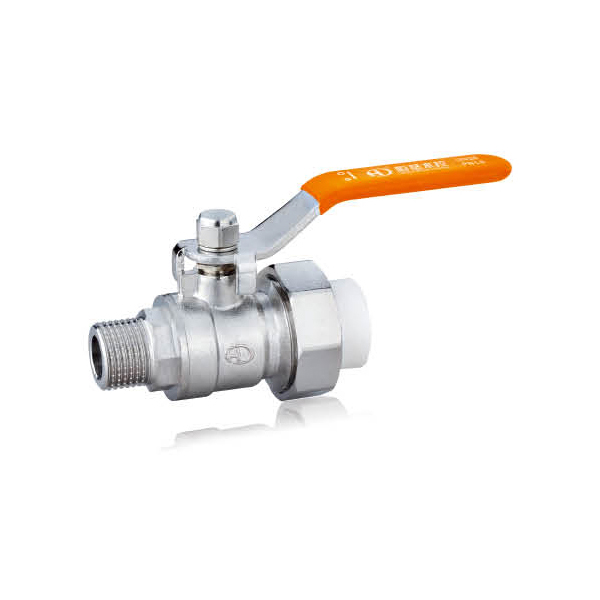 PP-R brass ball valve ( outer wire single type )