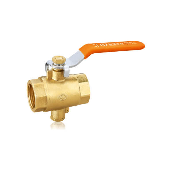 Type 201 brass ball valve with thermometer